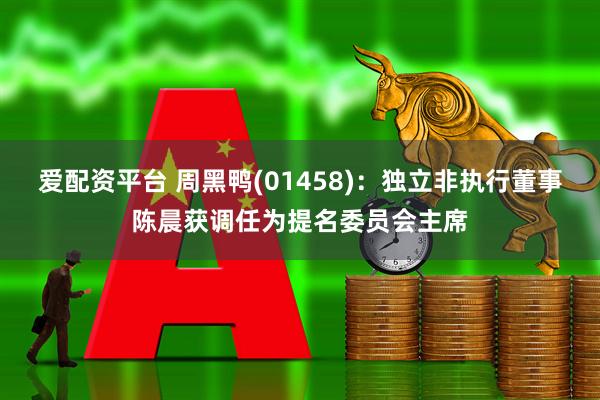 爱配资平台 周黑鸭(01458)：独立非执行董事陈晨获调任为提名委员会主席