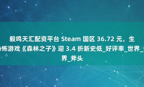 毅鸣天汇配资平台 Steam 国区 36.72 元，生存恐怖游戏《森林之子》迎 3.4 折新史低_好评率_世界_斧头
